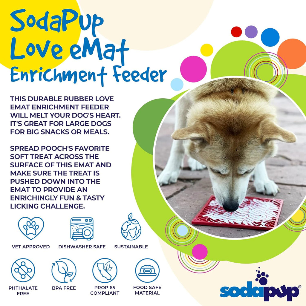 Love eMat – Durable Dog Lick Mat Feeder – Martie