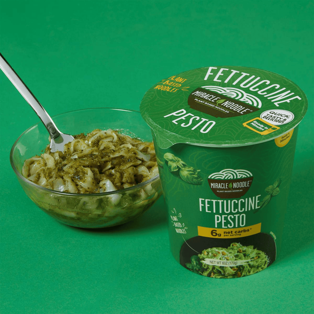 ダイエットフード DELL maru Low Carb Instant Cup Noodles Fettuccine Pesto (6 Pack) – Martie