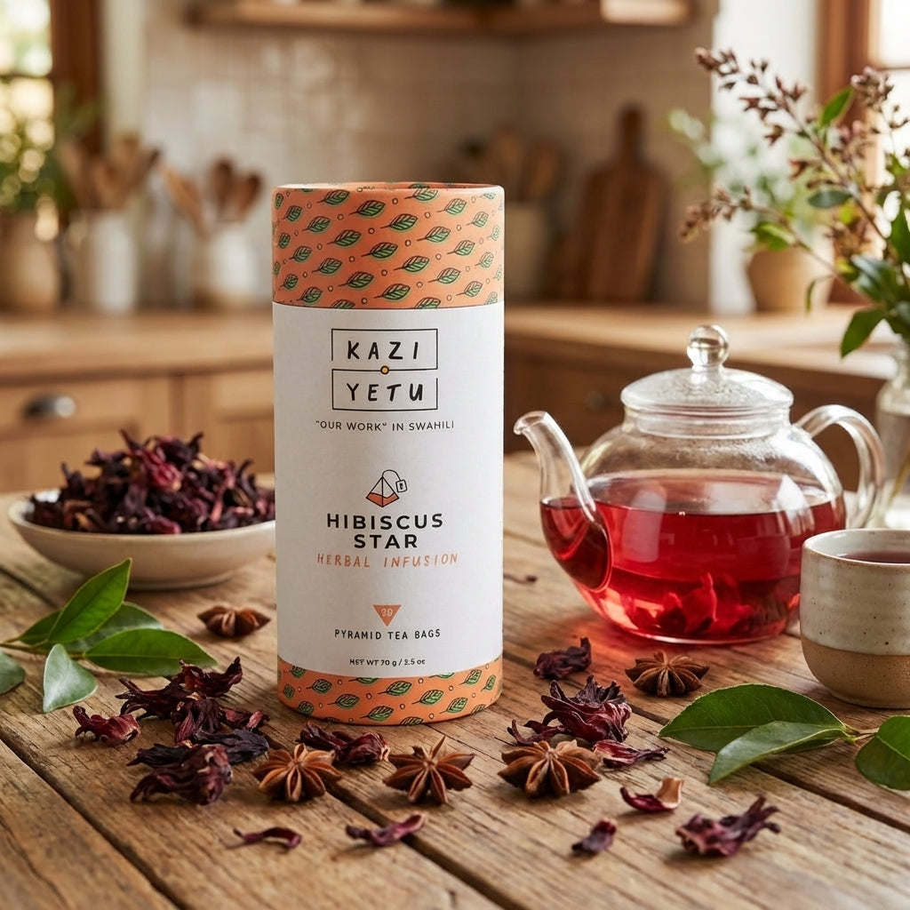 Kazi Yetu Hibiscus Star Caffeine-Free Tea (20 CT) – Martie
