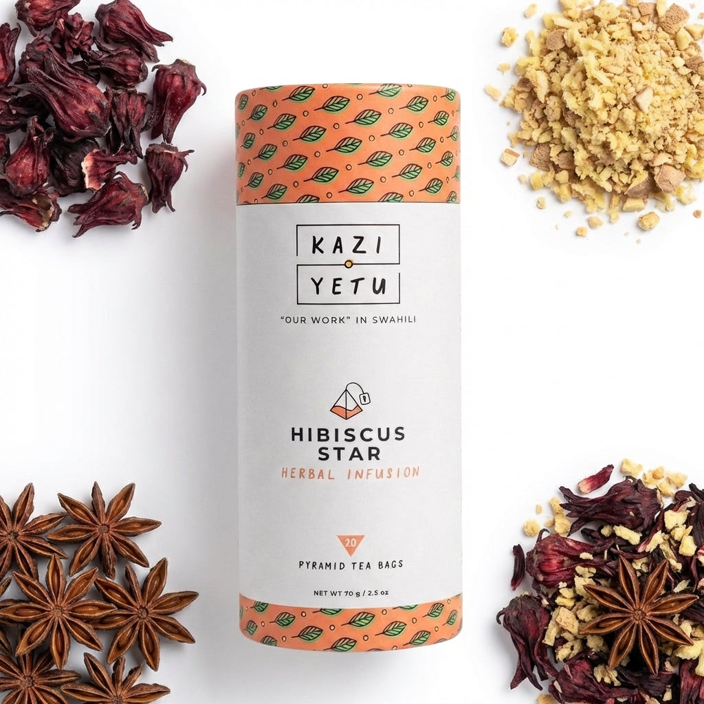 Kazi Yetu Hibiscus Star Caffeine-Free Tea (20 CT) – Martie