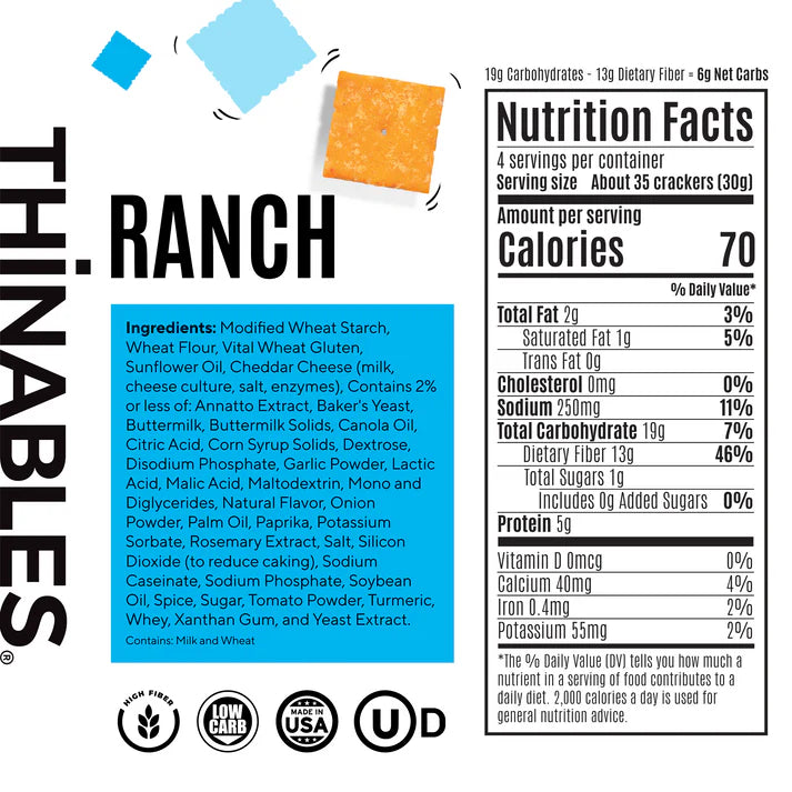 Ranch Thinnables Crackers – Martie Ranch Thinnables Crackers – Martie
