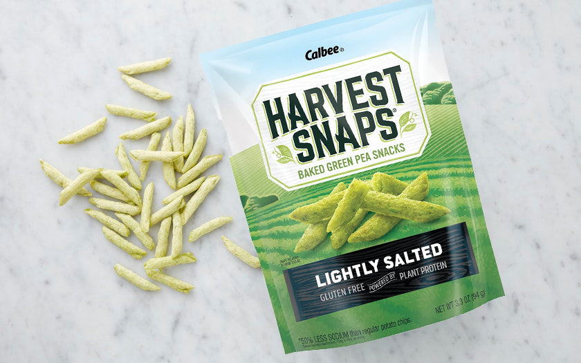 Harvest Snaps Lightly Salted Green Pea Snack Crisps (12 Pack) Martie