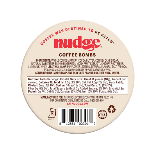 Nutrition Information - Caramel Macchiato Coffee Bombs (6 Pack)