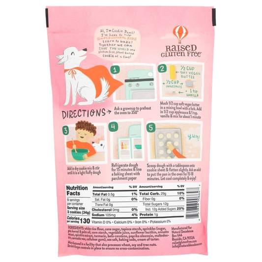 Nutrition Information - Confetti Cookie Mix