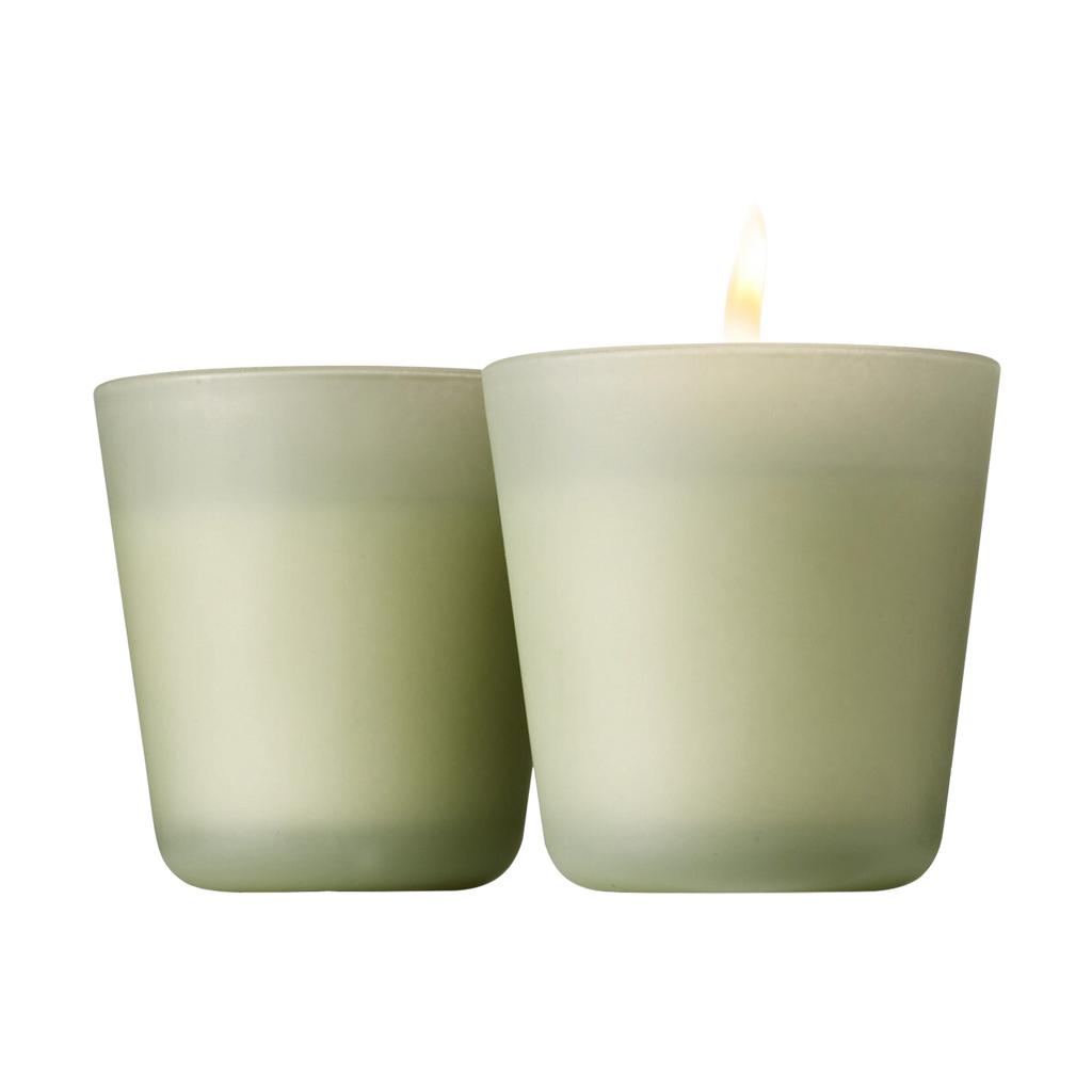 coconut water and palm leaf candle Koze Coconut & Tropical Palm Candle – Martie