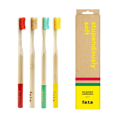 Multipack Soft Bamboo Toothbrush (4 CT)