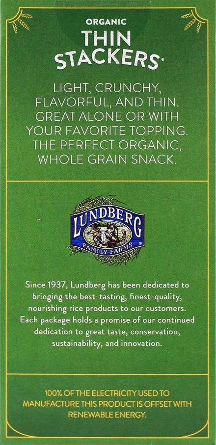 Lundberg Family Farms Thin Rice Cake Basil Thyme (6-Pack)