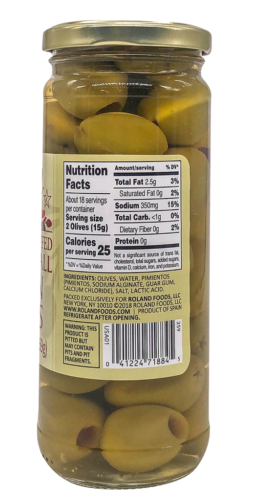 Roland Stuffed Cannonball Queen Olives Martie