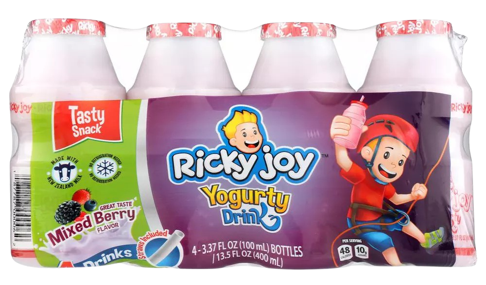 ソフトドリンク Ricky Ricky Joy Yogurt Drink Orange Flavor (4 ct) | Delivery Near Me