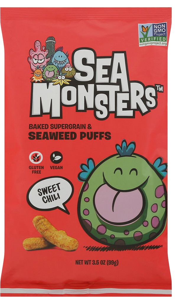 sea monsters puffs Sweet Chili Seaweed Puff (8 Pack)