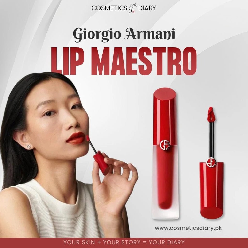 Giorgio Armani Lip Maestro Satin Long-Lasting Lipstick 12 Shade