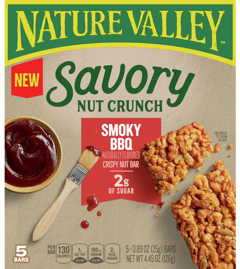 Nature Valley Savory Nut Crunch Bar - Smoky BBQ (5 Bars) – Martie