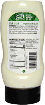 Only Plant Based Plant Based Sour Cream – Martie