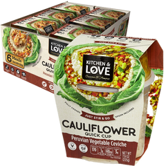 Peruvian Vegetable Ceviche Cauliflower Quick Cup (6 Pack)