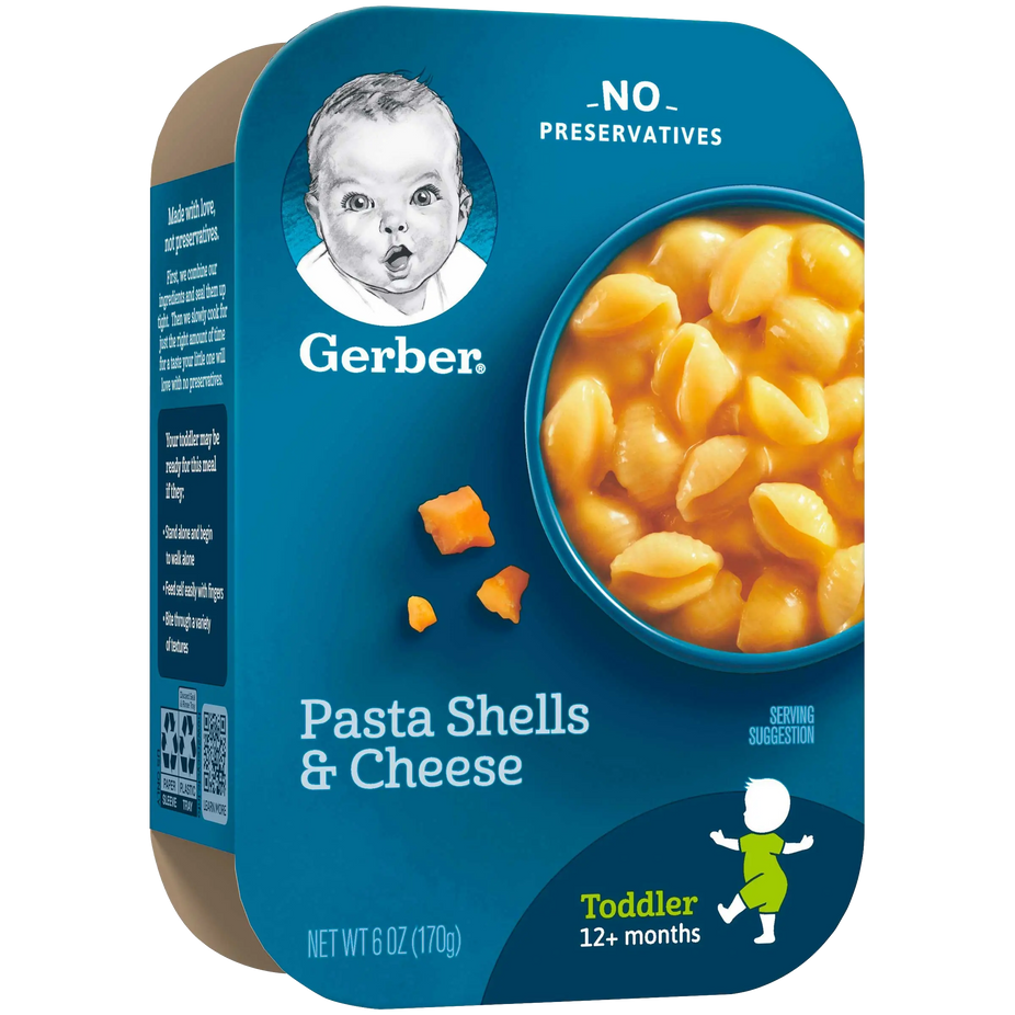 Mealtime for Toddler Pasta Shells & Cheese