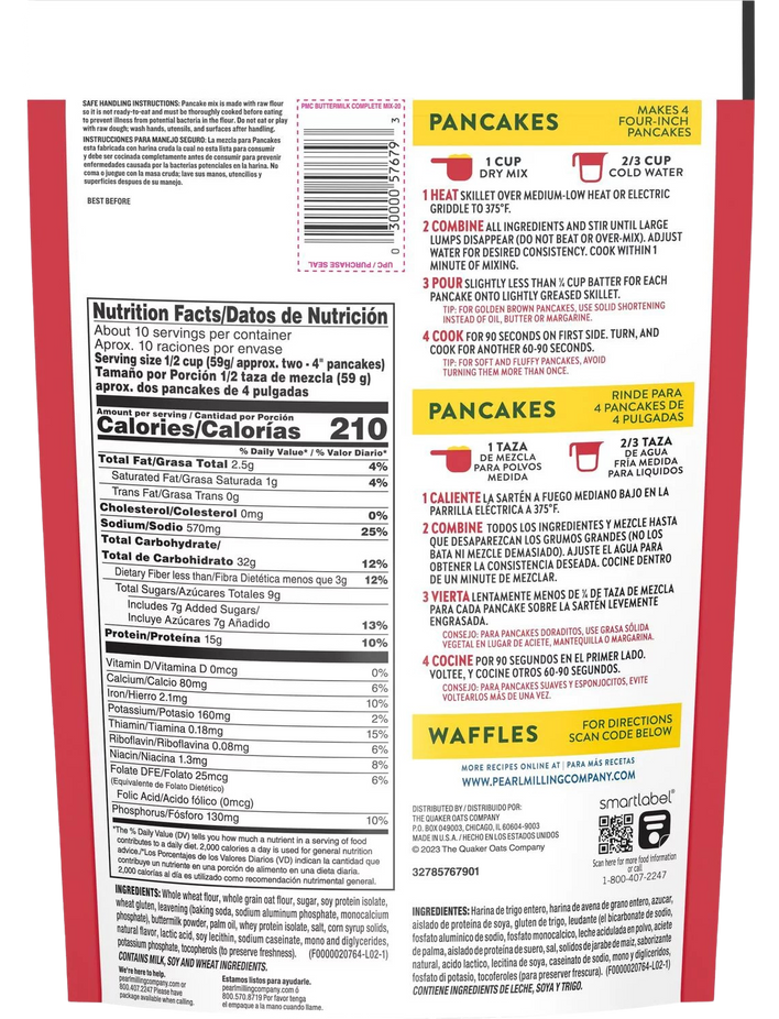 Buttermilk Pancake and Waffle Mix with Protein