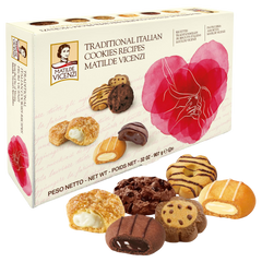 Pink Heart Gift Box Italian Cookies Assortment