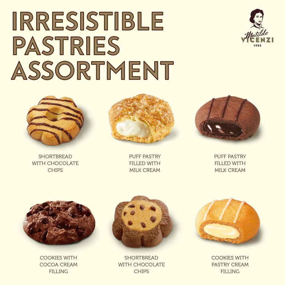 Pink Heart Gift Box Italian Cookies Assortment