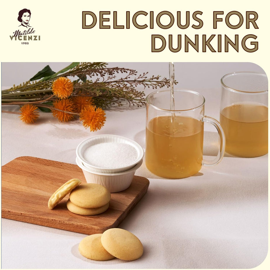 Grisbi Lemon Cream Filled Premium Italian Cookies