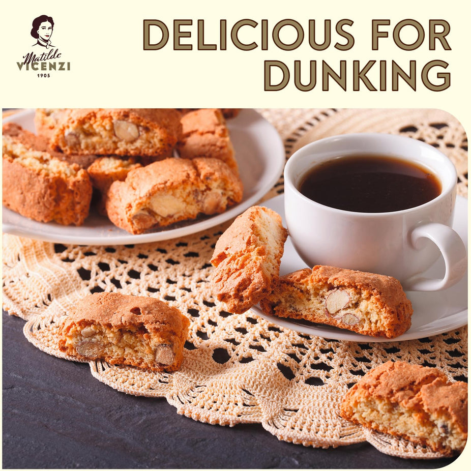 Classic Italian Biscotti Almond Cookies - Cantuccini Almond Biscuits