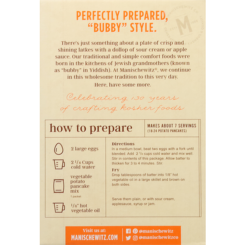 Veggie Potato Pancake Mix