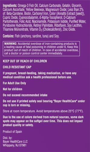 Women's Prenatal Vitamin Softgels (60 CT)