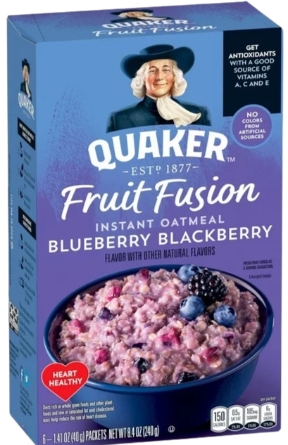 Blueberry Blackberry Fruit Fusion Instant Oatmeal