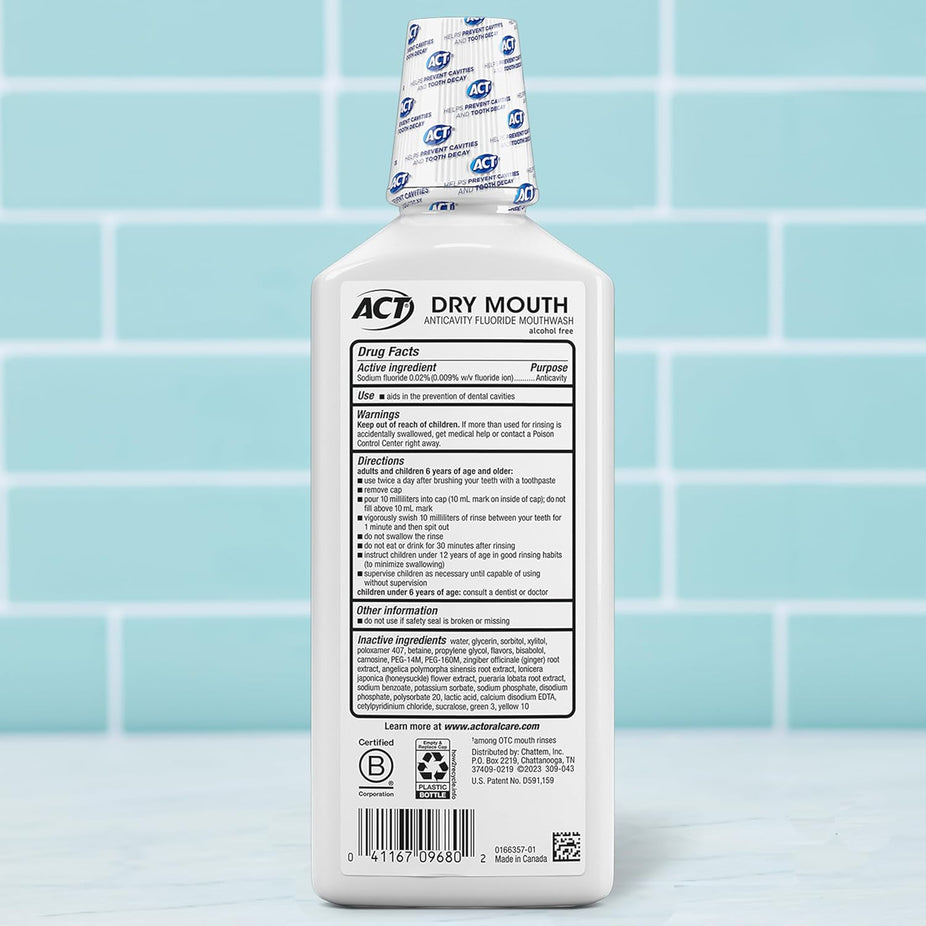 Dry Mouth Anticavity Zero Alcohol Fluoride Mouthwash