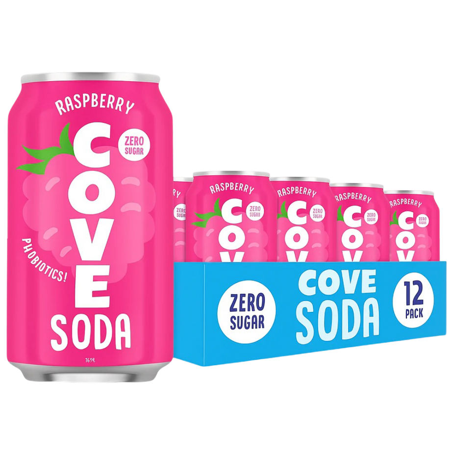Probiotic Raspberry Soda (12 Pack)