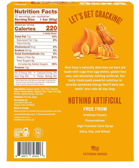 Nutrition Information - Peanut Butter Breakfast Bar (12 CT)
