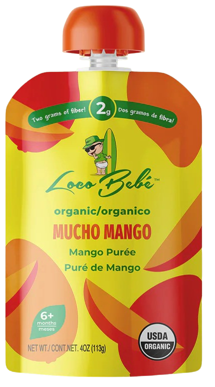 Organic Mucho Mango Baby Food Puree (10 Pack)