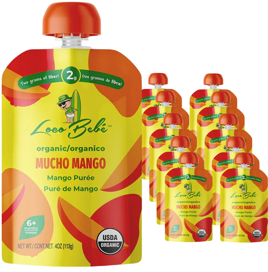 Organic Mucho Mango Baby Food Puree (10 Pack)