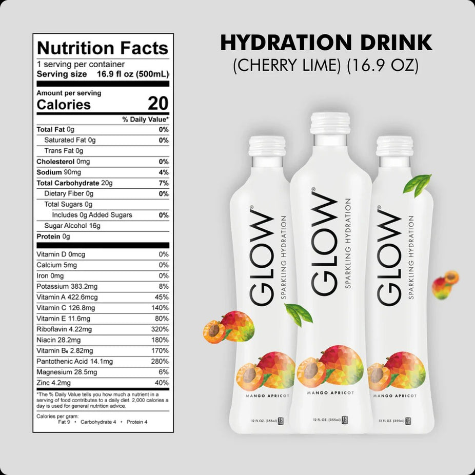Mango Apricot Sparkling Hydration Drink (12 Pack)