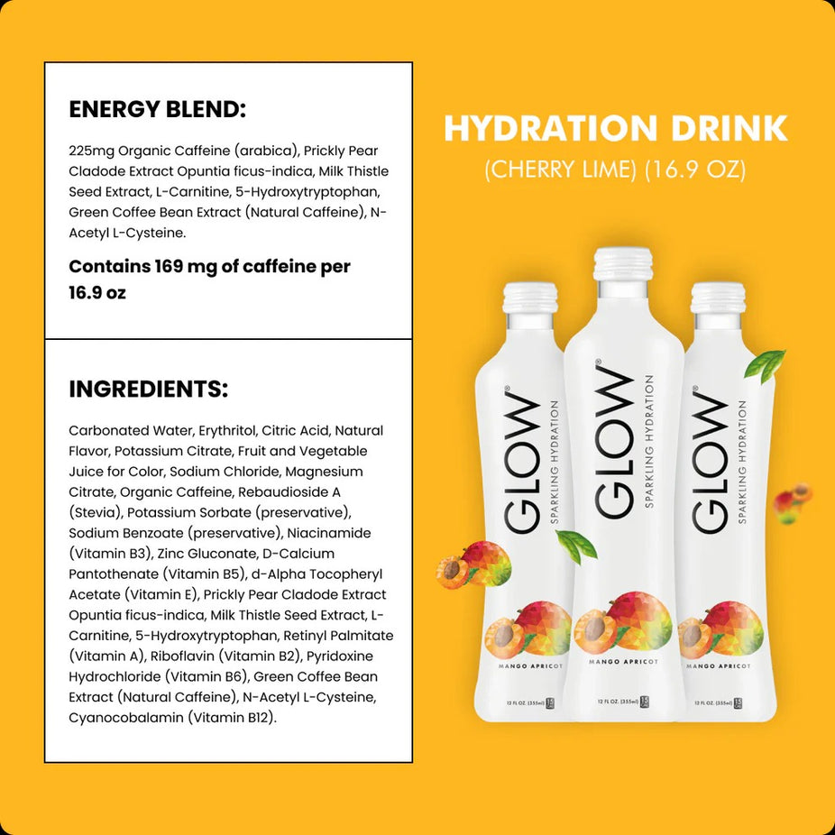 Mango Apricot Sparkling Hydration Drink (12 Pack)