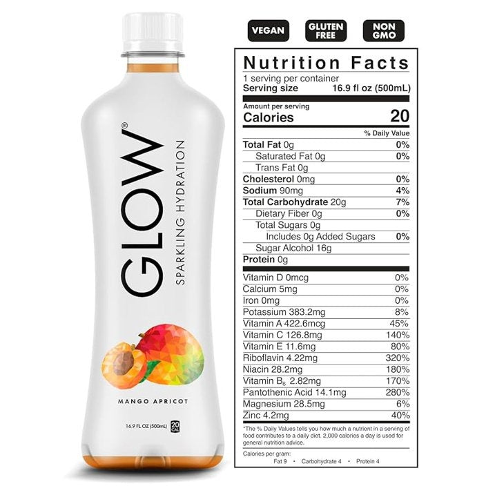 Mango Apricot Sparkling Hydration Drink (12 Pack)