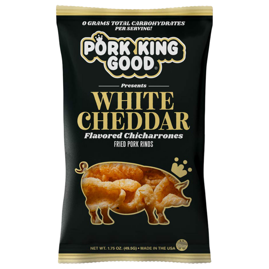 White Cheddar Fried Pork Rinds (12 CT)