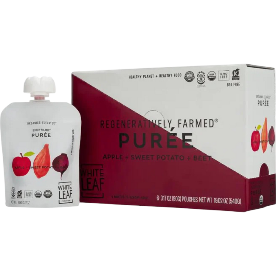 Apple, Sweet Potato, and Beet Baby Food Pouches (6 CT)