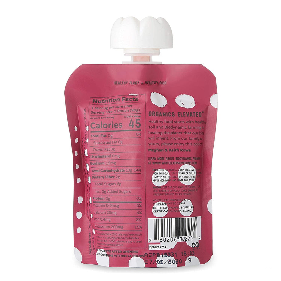 Apple, Sweet Potato, and Beet Baby Food Pouches (6 CT)