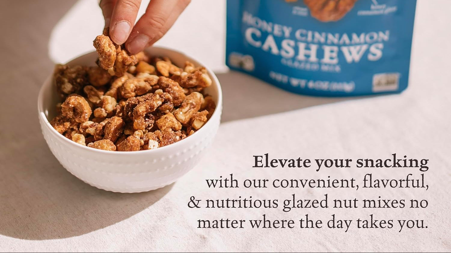 Honey Cinnamon Cashews Glazed Mix (18 CT)