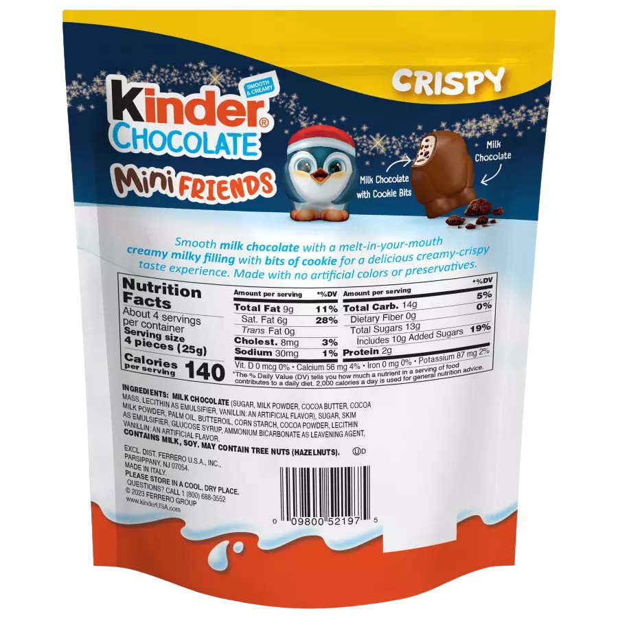 Mini Friends Milk Chocolate with Crispy Cookie Bits