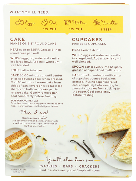 ALMOND FLOUR CUPCAKE & CAKE MIX - Back - No Plunge - Unit