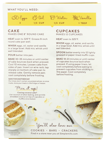 ALMOND FLOUR CUPCAKE & CAKE MIX - Back - No Plunge - Unit