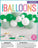 Ivory White & Matte Green Latex Balloon Arch Kit (27 CT)