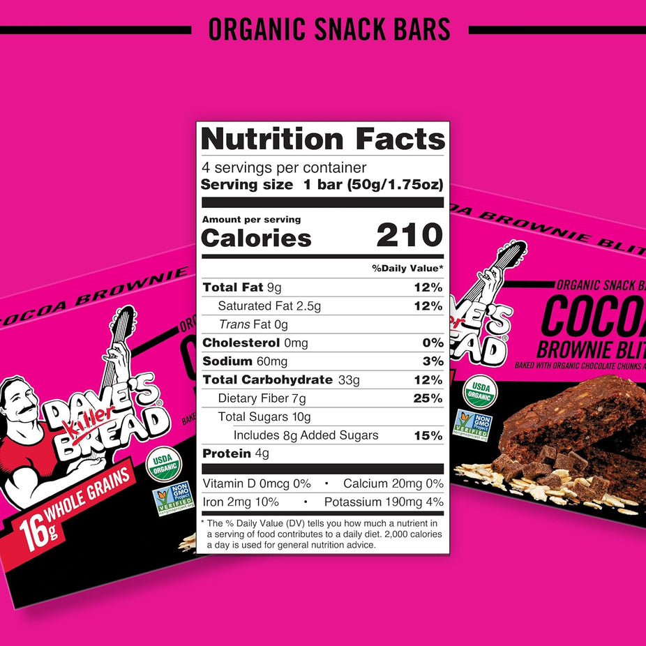 Organic Cocoa Brownie Blitz Bars (4 CT)