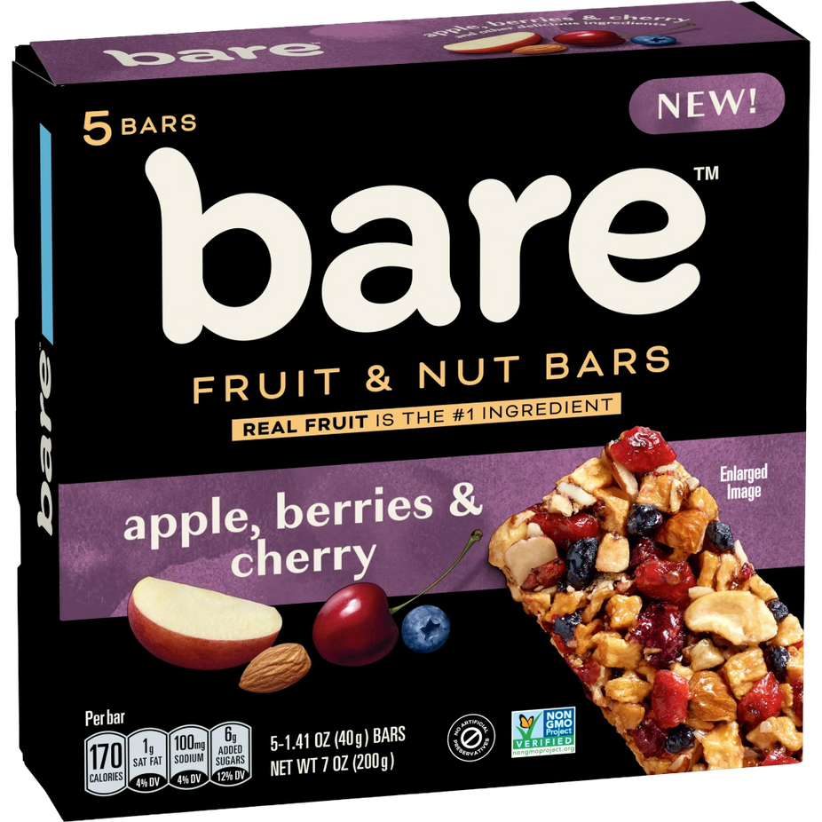 Fruit & Nut Bars Apple/Berries/Cherry (5 CT)