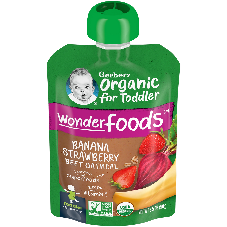 Banana Strawberry Beet & Oatmeal (12 Pack)