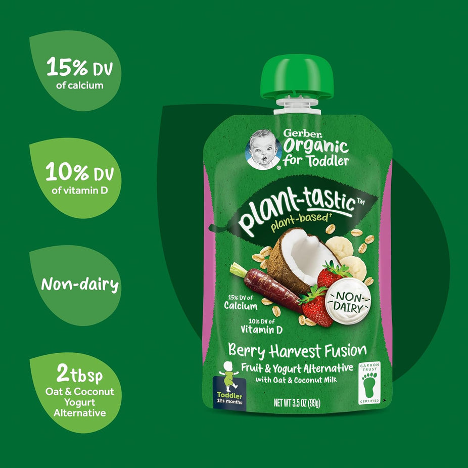 Plantastic Berry Harvest Fusion, Fruit & Yogurt Alternative (12 Pack)