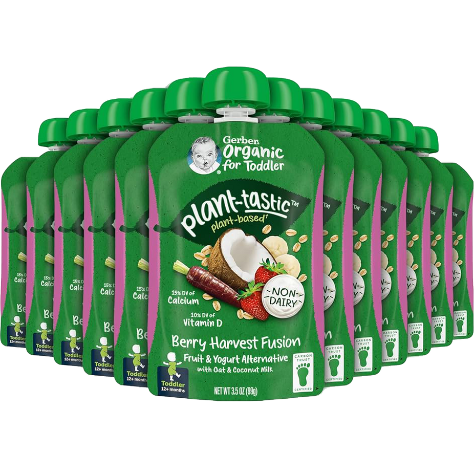 Plantastic Berry Harvest Fusion, Fruit & Yogurt Alternative (12 Pack)