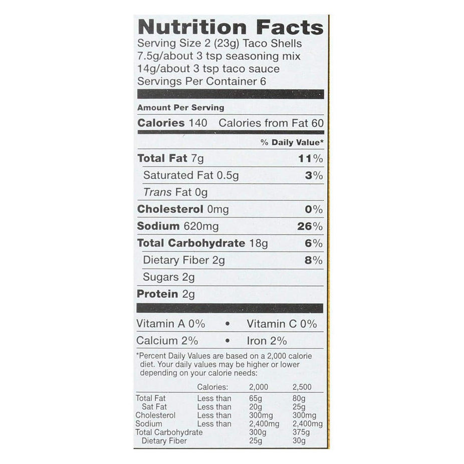 Yellow Corn Taco Dinner Kit