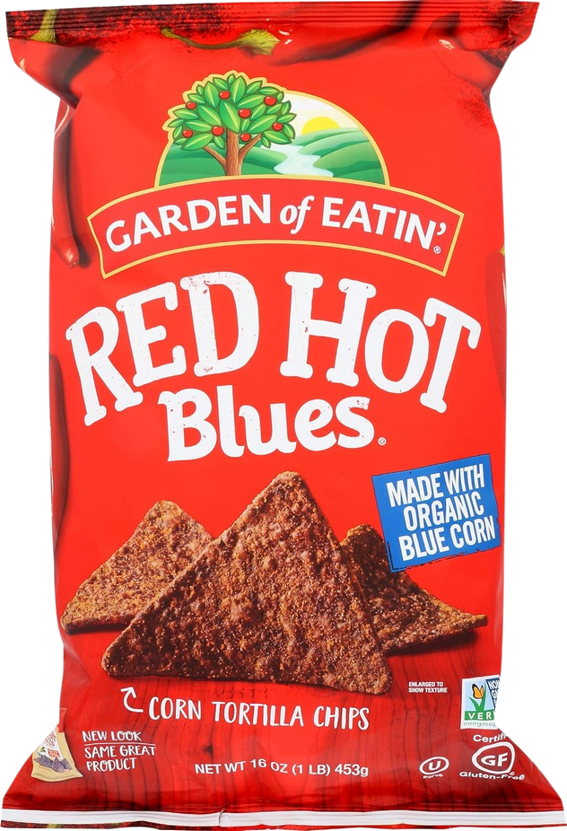 Red Hot Blues Corn Tortilla Chips
